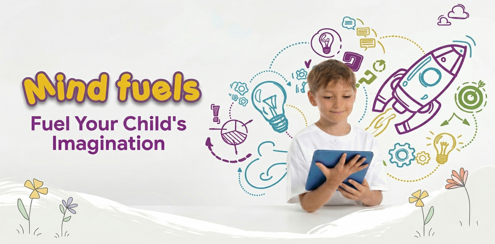 MindFuels educational books collection — activity books, story books and workbooks for children